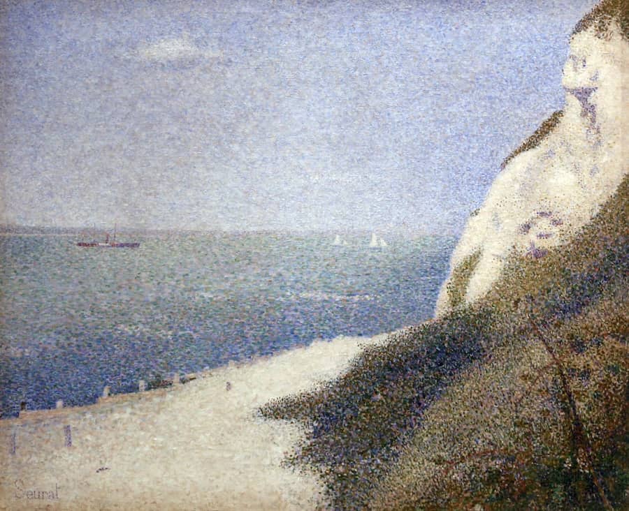 Beach at Bas Butin, Honfleur by Georges Seurat