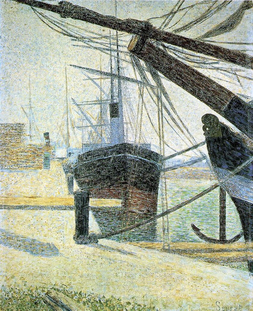 Dockside at Honfleur by Georges Seurat