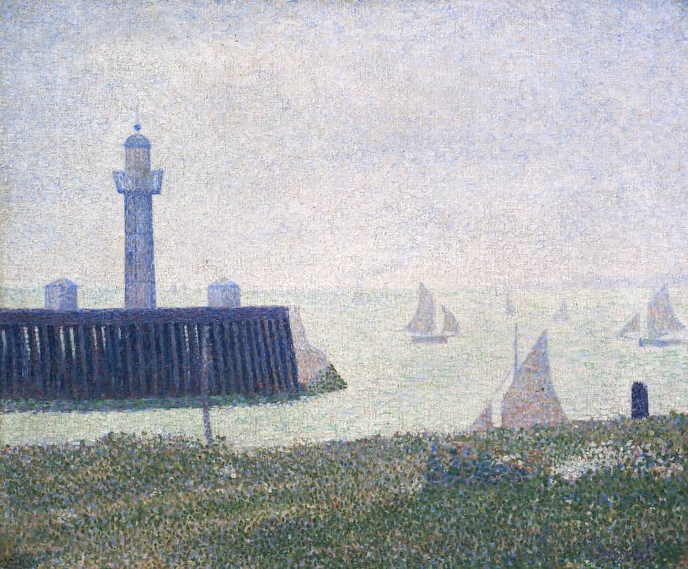 End of the Jetty at Honfleur by Georges Seurat