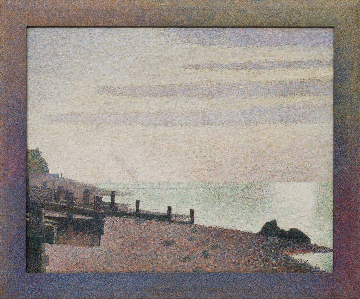 Evening, Honfleur by Georges Seurat