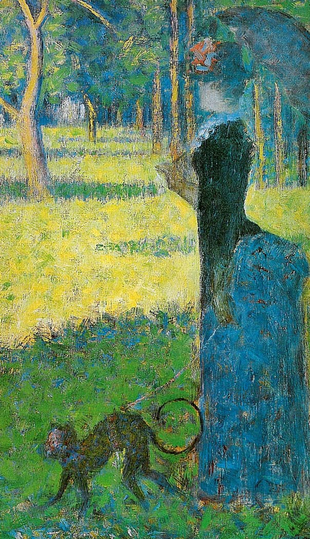 Lady with a Monkey by Georges Seurat