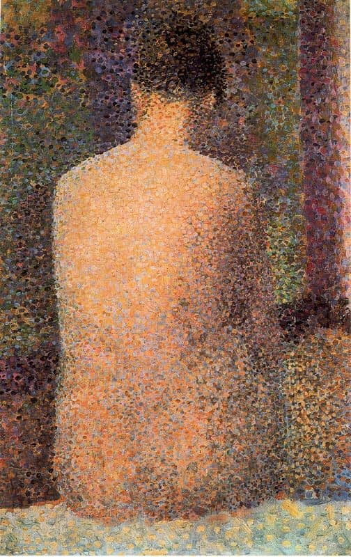 Model, Back View by Georges Seurat