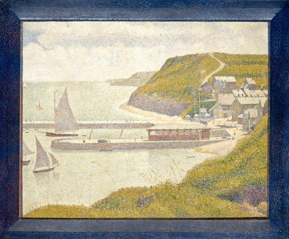 Port en Bessin, Outer Harbor at High Tide by Georges Seurat