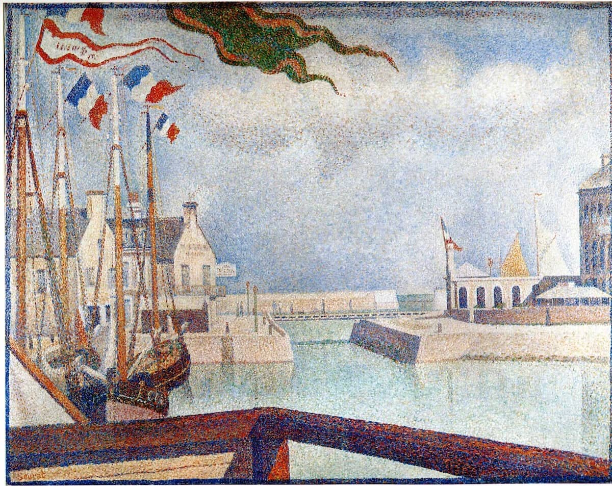 Sunday at Port en Bessin by Georges Seurat