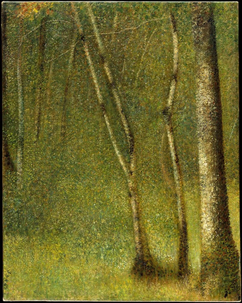 The Forest at Pontaubert by Georges Seurat