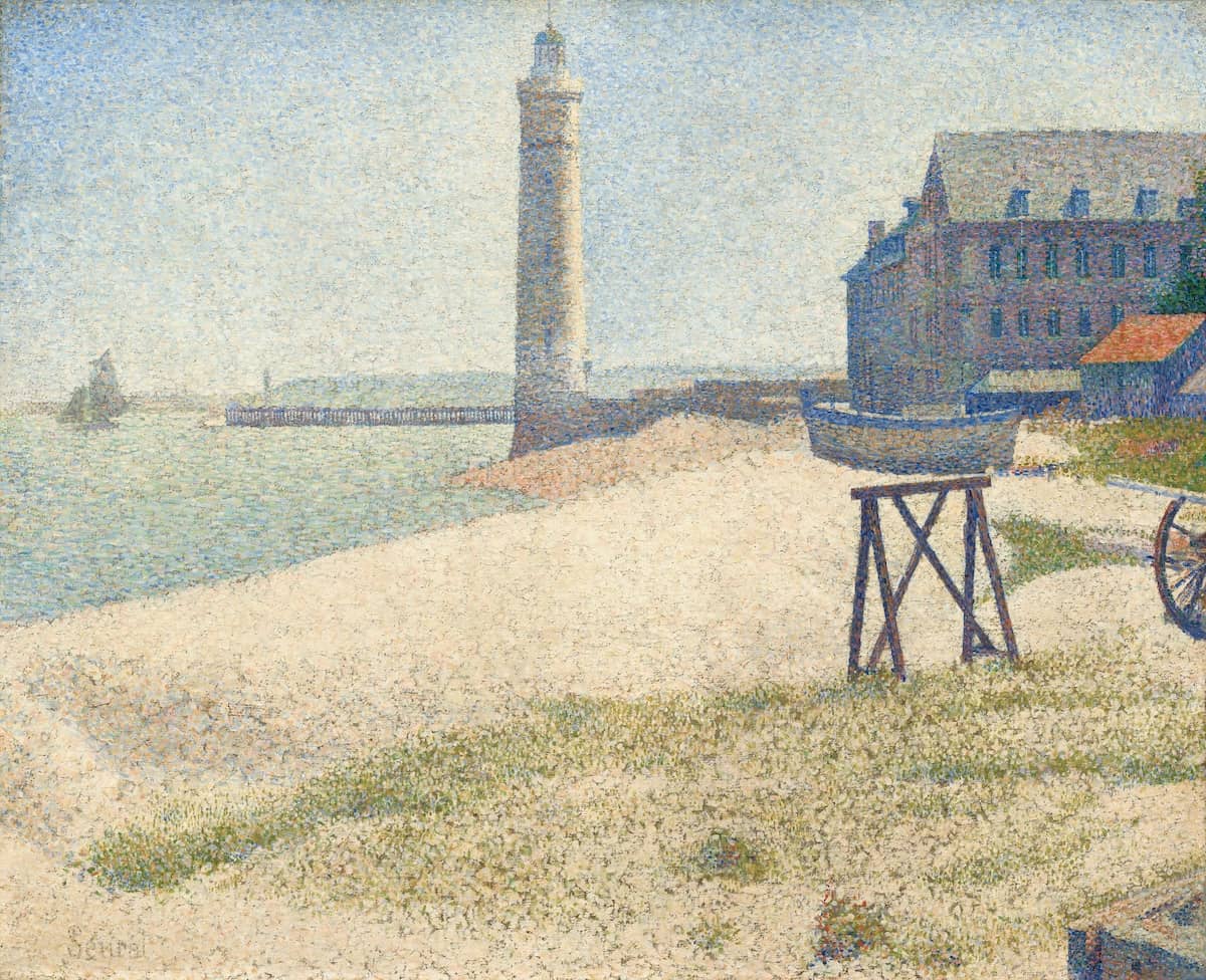 The Lighthouse at Honfleur by Georges Seurat