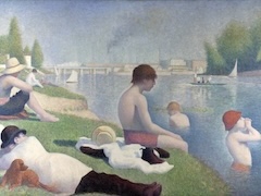 Bathers at Asnières by Georges Seurat