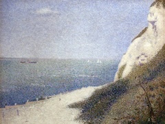 Beach at Bas Butin, Honfleur by Georges Seurat