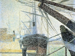 Dockside at Honfleur by Georges Seurat