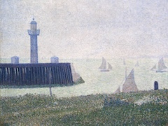 End of the Jetty at Honfleur by Georges Seurat