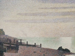 Evening, Honfleur by Georges Seurat