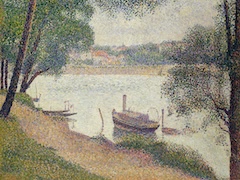 Gray Weather, Grande Jatte by Georges Seurat