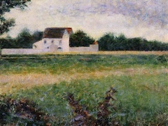 Landscape in the Ile de France by Georges Seurat