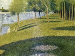 Landscape Island of the Grande Jatte by Georges Seurat
