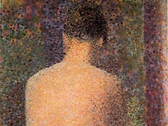 Model, Back View by Georges Seurat