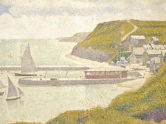Port en Bessin, Outer Harbor at High Tide by Georges Seurat