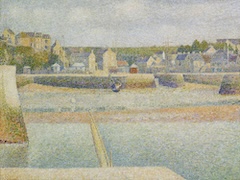 Port en Bessin, the Outer Harbor at Low Tide by Georges Seurat