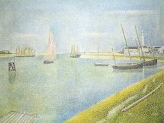 The Channel of Gravelines, Petit Fort Philippe by Georges Seurat