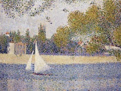 The Seine at La Grande Jatte in the Spring by Georges Seurat