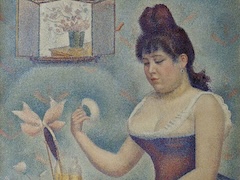 Young Woman Powdering Herself by Georges Seurat